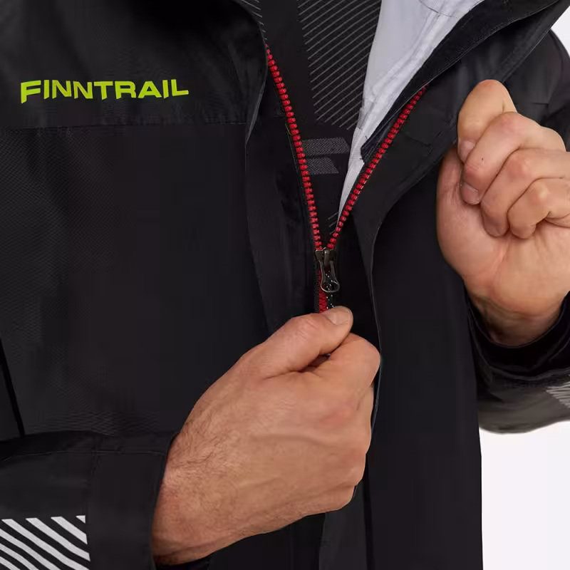 Костюм мужской Finntrail Thor 3420, мембрана Hard-Tex, черный, размер 58-60 (XXL), 185-195 см