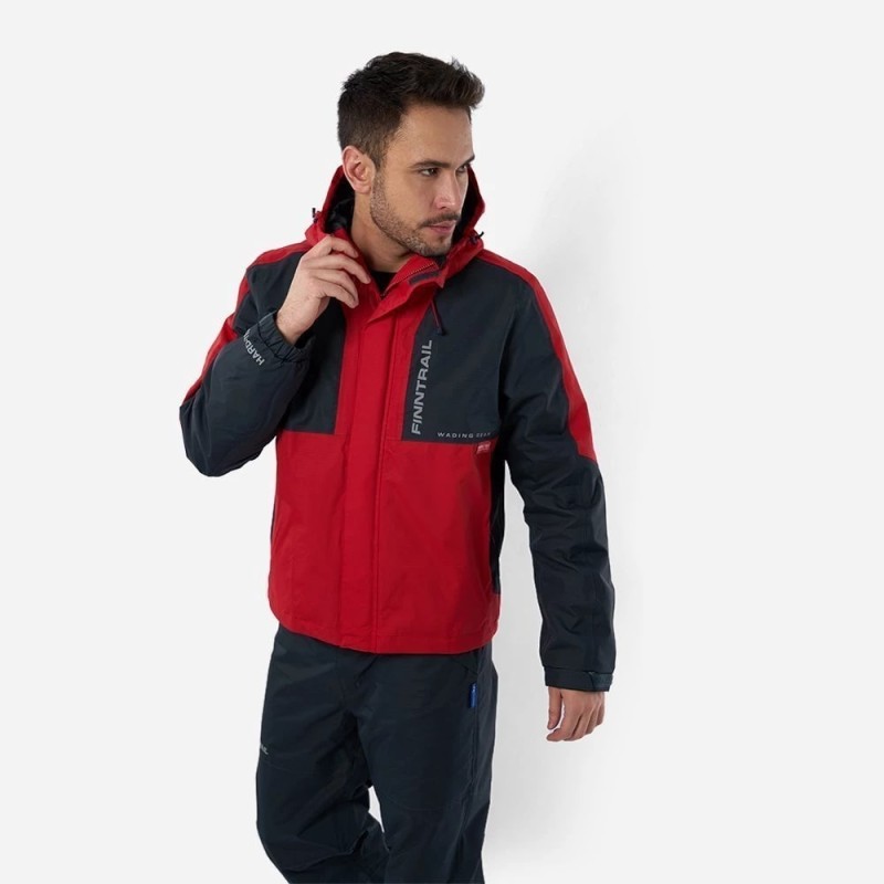 Костюм мужской Finntrail Lightsuit 3503 Red, Рипстоп, красный/черный, размер 44-46 (S), 165-175 см