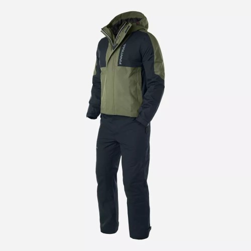 Костюм мужской Finntrail Lightsuit 3503 Green, Рипстоп, зеленый/черный, размер 42-44 (XS), 160-170 см