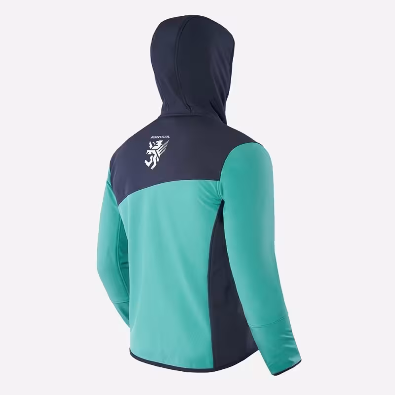 Куртка мужская Finntrail Softshell Nitro 1320, ткань Софтшелл, зеленый/серый, размер 48-50 (M), 170-180 см