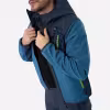 Куртка мужская Finntrail Softshell Nitro 1320, ткань Софтшелл, синий, размер 44-46 (S), 165-175 см