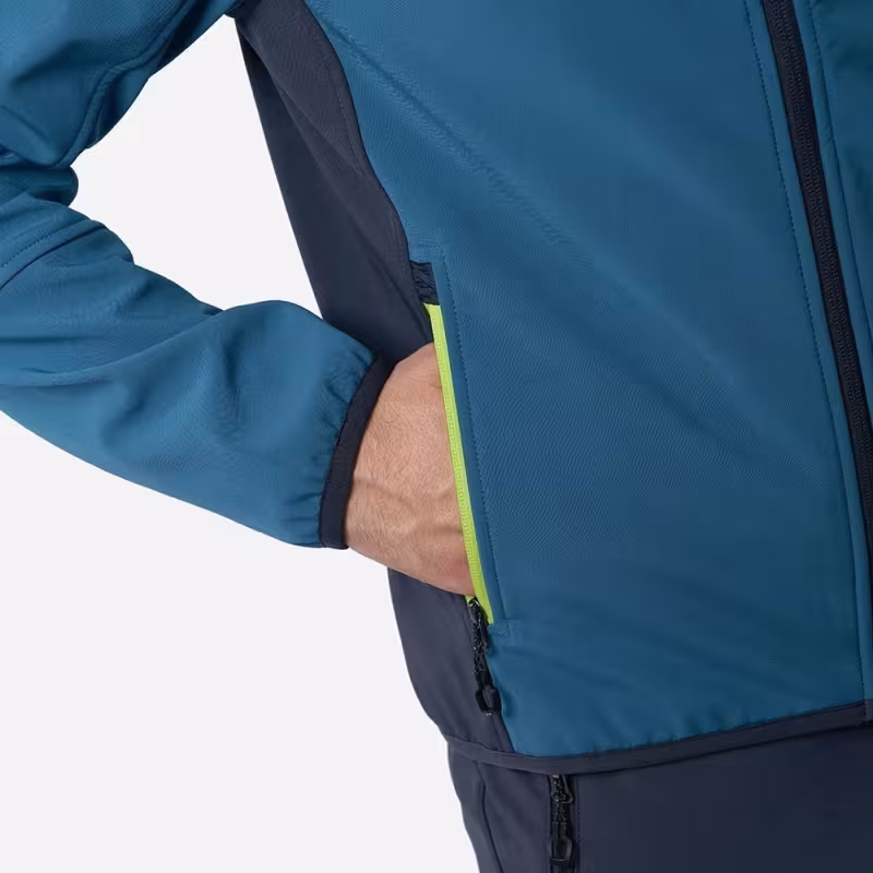 Куртка мужская Finntrail Softshell Nitro 1320, ткань Софтшелл, синий, размер 48-50 (M), 170-180 см
