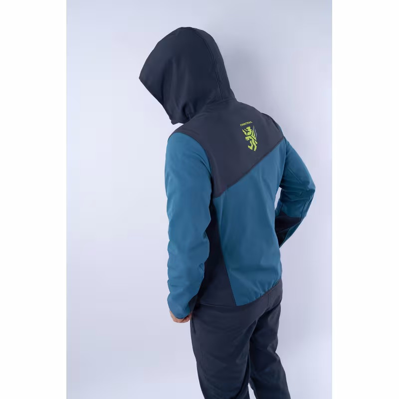 Куртка мужская Finntrail Softshell Nitro 1320, ткань Софтшелл, синий/серый, размер 50-52 (L), 175-185 см