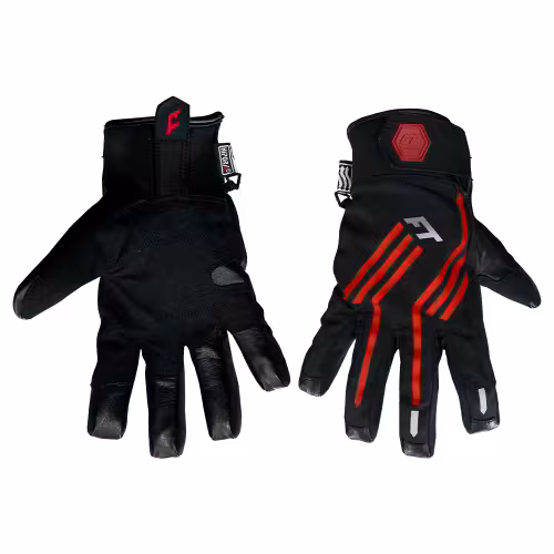 Мотоперчатки Finntrail Impact 2710, натуральная кожа/мембрана Hipora, черный/красный, размер M