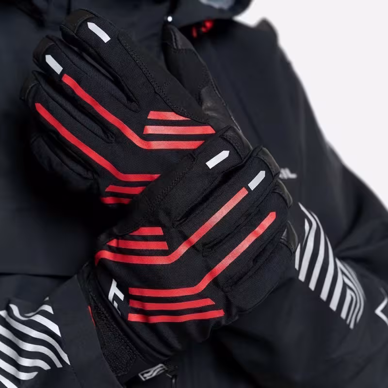 Перчатки Finntrail Impact 2710 GraphiteRed, полиэстер, красный/черный, размер XL