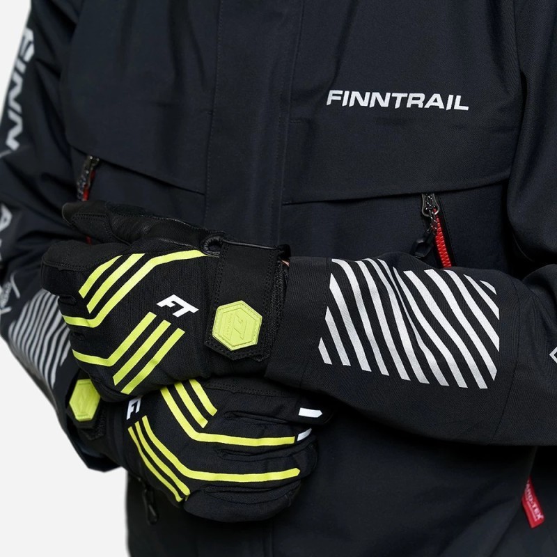 Перчатки Finntrail Impact 2710 GraphiteYellow, полиэстер, желтый/черный, размер M