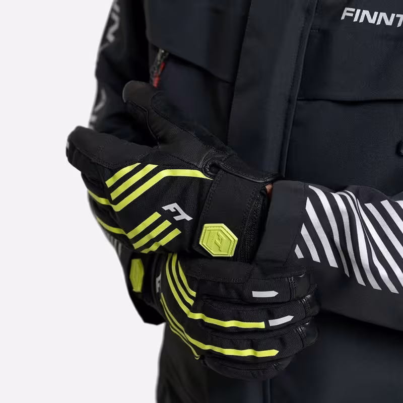 Перчатки Finntrail Impact 2710 GraphiteYellow, полиэстер, желтый/черный, размер M