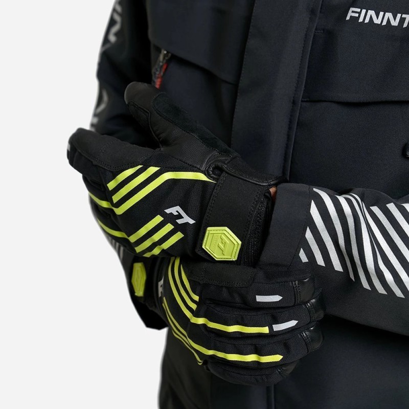Перчатки Finntrail Impact 2710 GraphiteYellow, полиэстер, желтый/черный, размер M