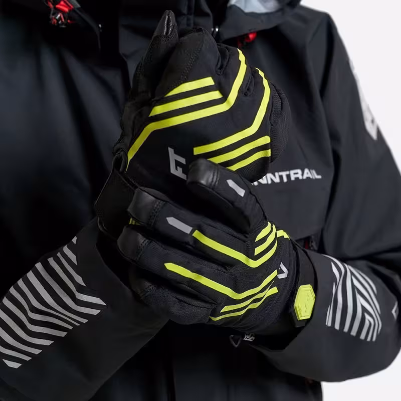 Перчатки Finntrail Impact 2710 GraphiteYellow, полиэстер, желтый/черный, размер M