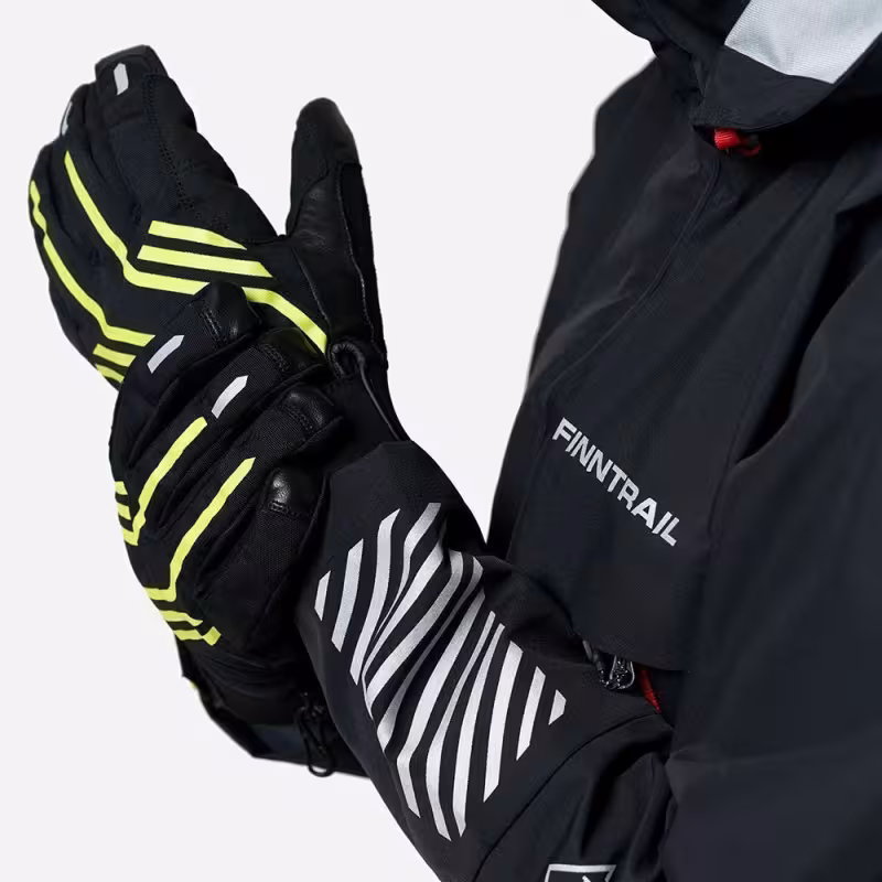 Перчатки Finntrail Impact 2710 GraphiteYellow, полиэстер, желтый/черный, размер M