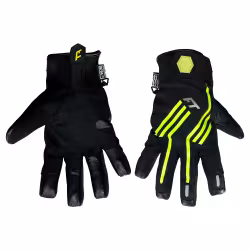 Мотоперчатки Finntrail Impact 2710, натуральная кожа/мембрана Hipora, черный/желтый, размер L