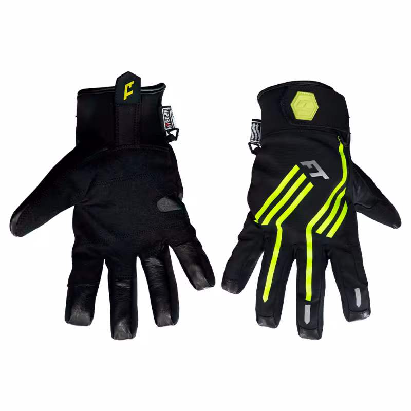 Мотоперчатки Finntrail Impact 2710, натуральная кожа/мембрана Hipora, черный/желтый, размер XL