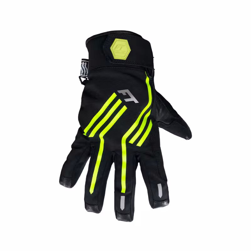 Мотоперчатки Finntrail Impact 2710, натуральная кожа/мембрана Hipora, черный/желтый, размер XL