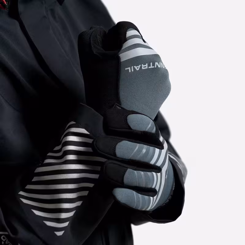 Мотоперчатки Finntrail Eagle 2840, искусственная кожа/неопрен, черный/серый, размер XL