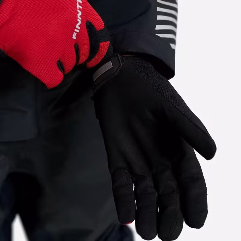 Мотоперчатки Finntrail Eagle 2840, искусственная кожа/неопрен, черный/красный, размер XL