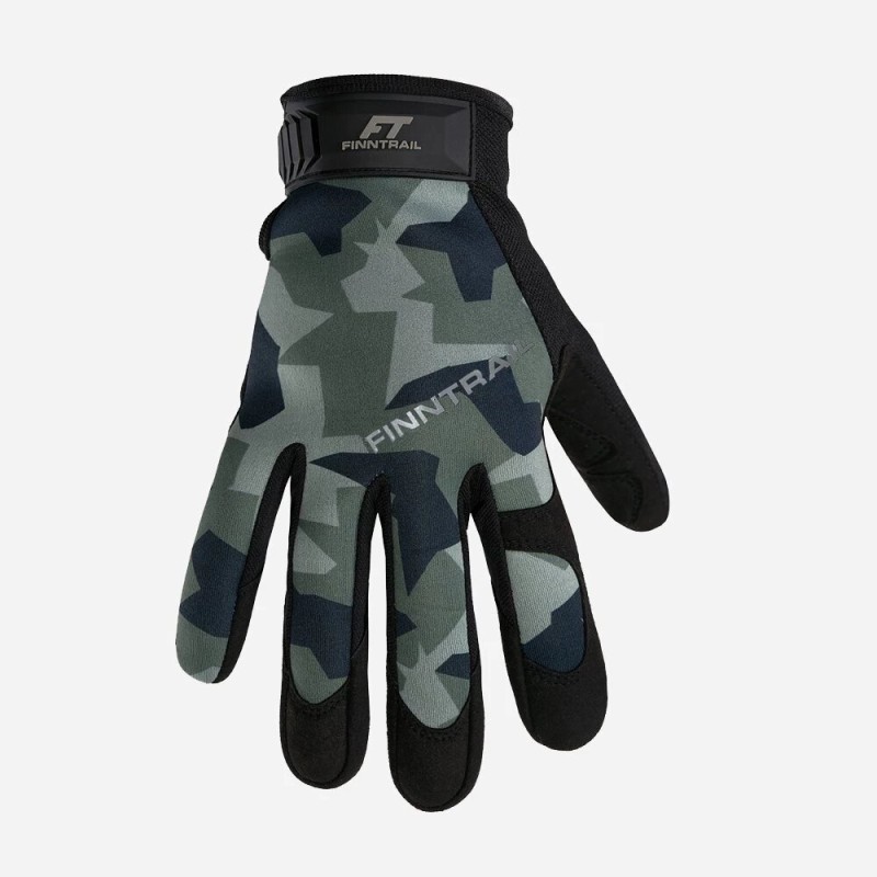 Перчатки Finntrail Eagle 2840 СamoArmy, зеленый камуфляж, размер M