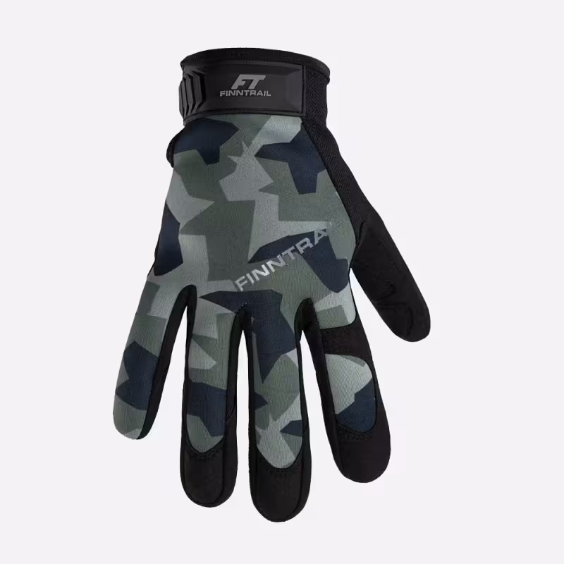 Перчатки Finntrail Eagle 2840 СamoArmy, зеленый камуфляж, размер L