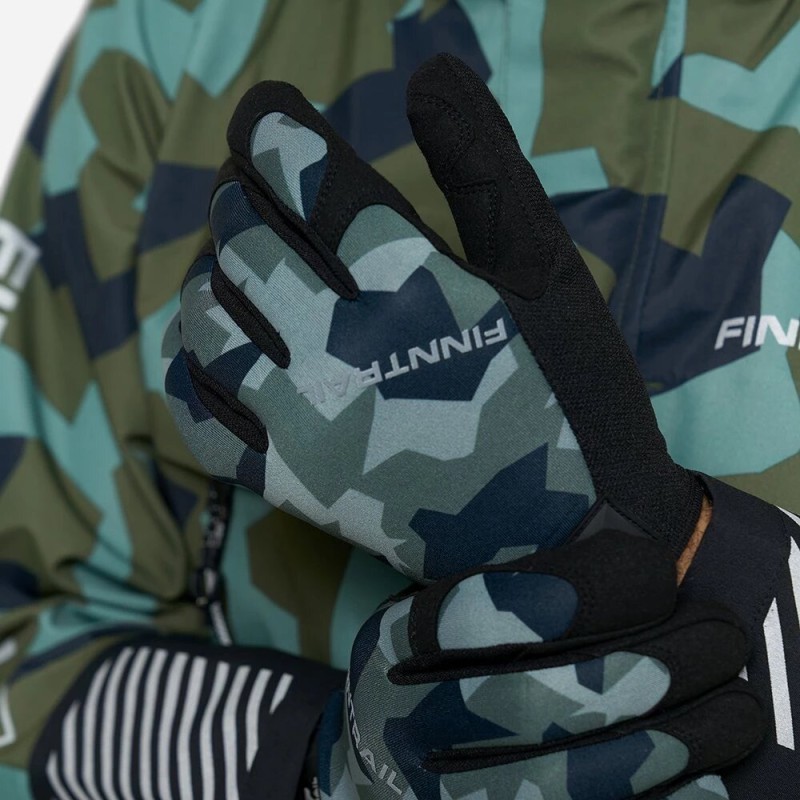 Перчатки Finntrail Eagle 2840 СamoArmy, зеленый камуфляж, размер L