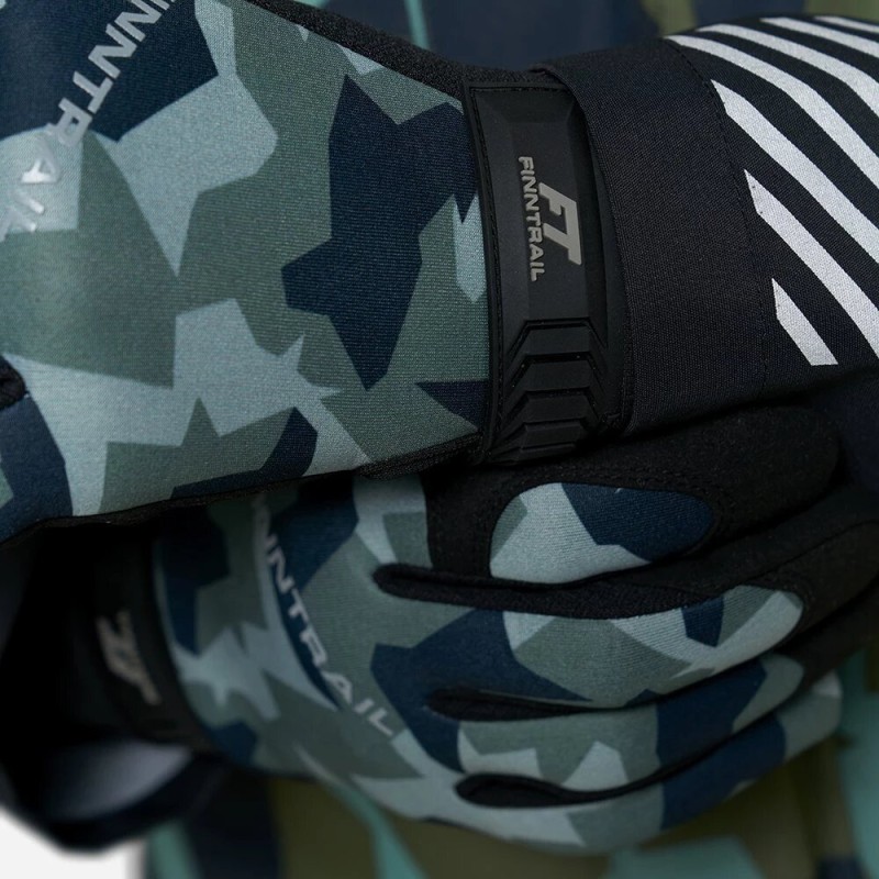 Перчатки Finntrail Eagle 2840 СamoArmy, зеленый камуфляж, размер L