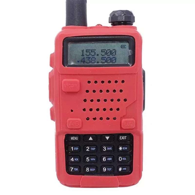 Чехол резиновый для рации Baofeng UV-5R, красный