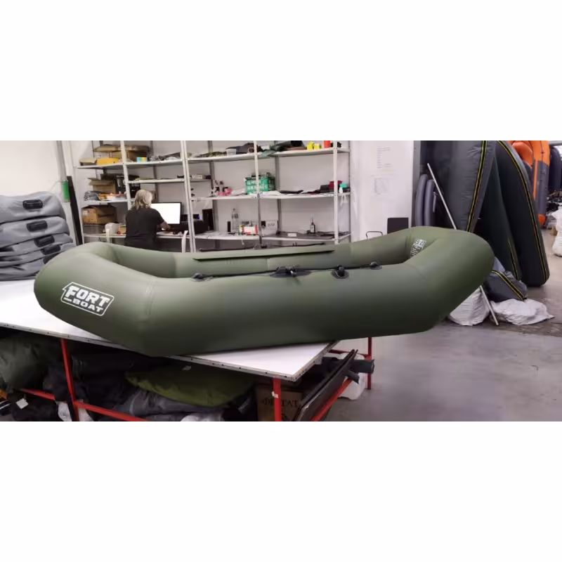 Надувная лодка ПВХ Flinc Fort 240, пайол фанерный, зеленый