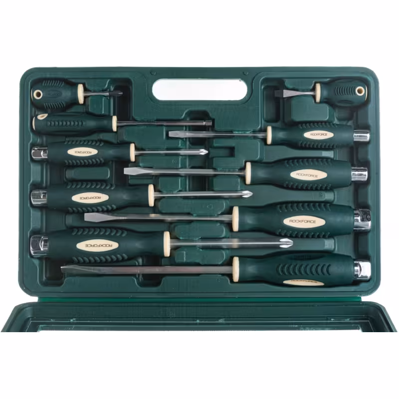 Набор отверток силовых PH SL RockForce RF-7010, 10 предметов