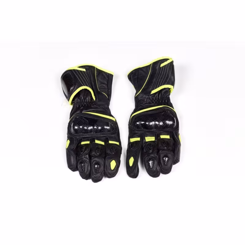 Мотоперчатки Hizer 550-B, кожа, черный, размер M