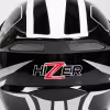 Мотошлем Hizer B6195, черный/белый, размер XL