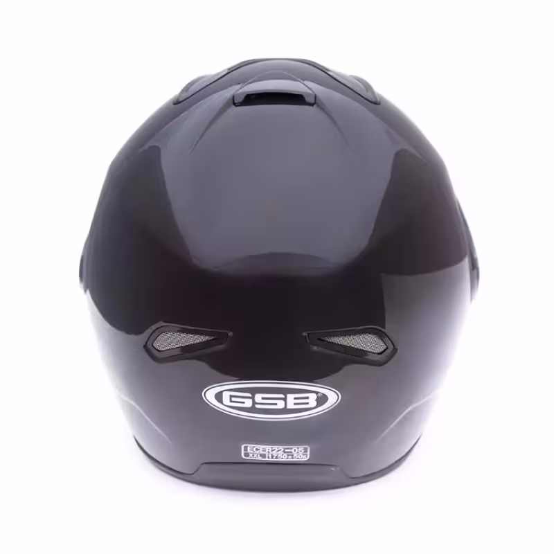Мотошлем зимний GSB G-339, черный глянцевый, размер XL