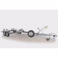 Прицеп лодочный двухосный Вектор ЛАВ 81018А, ролики