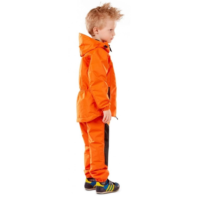 Костюм-дождевик детский Dragonfly Evo Kids, нейлон, оранжевый/черный, 116-122 см