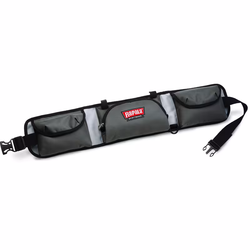Сумка поясная Rapala Sportsman 10 Tackle Belt, серый