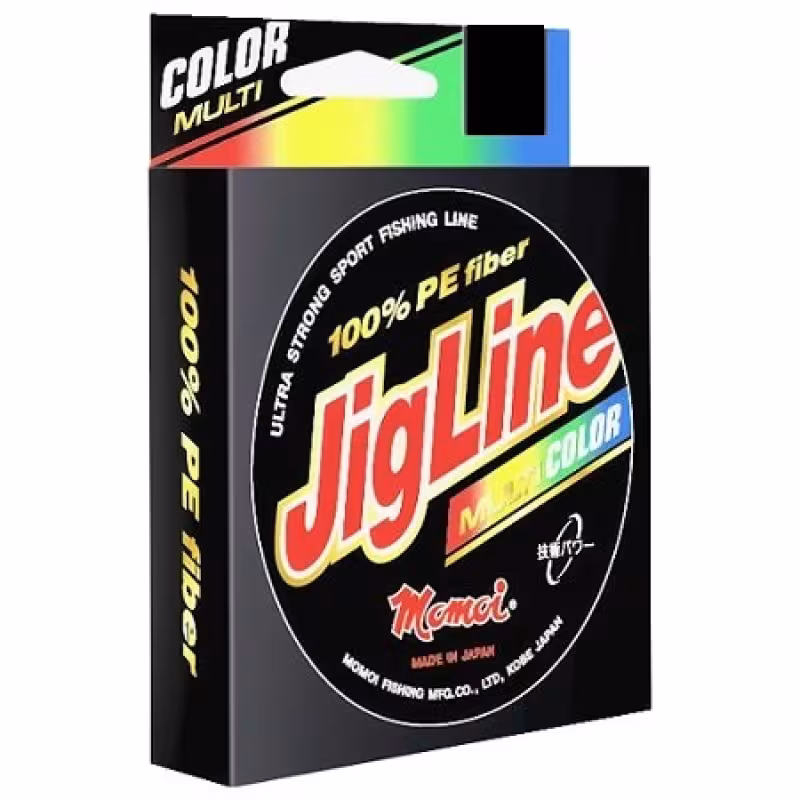 Шнур плетеный Momoi JigLine Multicolor 0,24 мм, 18,0 кг, 100 м.