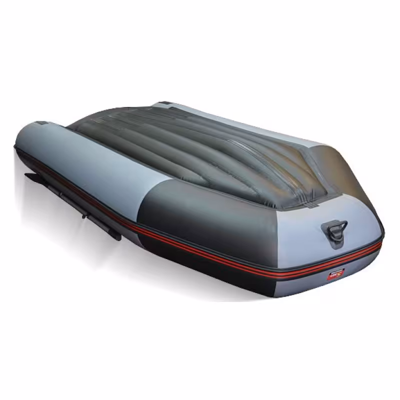 Надувная лодка ПВХ HunterBoat 320 ЛКА, НДНД, серый
