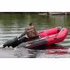 Надувная лодка ПВХ HunterBoat 365 ЛКА, НДНД, красный/черный