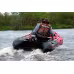 Надувная лодка ПВХ HunterBoat 365 ЛКА, НДНД, красный/черный