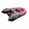 Надувная лодка ПВХ HunterBoat 350 ПРО, НДНД, красный/черный