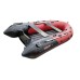 Надувная лодка ПВХ HunterBoat 350 ПРО, НДНД, красный/черный   