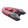 Надувная лодка ПВХ HunterBoat 350 ПРО, НДНД, красный/черный