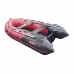 Надувная лодка ПВХ HunterBoat 350 ПРО, НДНД, красный/черный