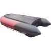 Надувная лодка ПВХ HunterBoat 350 ПРО, НДНД, красный/черный