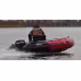 Надувная лодка ПВХ HunterBoat 350 ПРО, НДНД, красный/черный