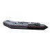 Надувная лодка ПВХ HunterBoat 340, пайол фанерный, серый/черный 