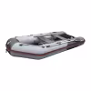Надувная лодка ПВХ HunterBoat 340, пайол фанерный, серый/черный