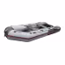 Надувная лодка ПВХ HunterBoat 340, пайол фанерный, серый/черный