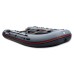 Надувная лодка ПВХ HunterBoat 360, пайол фанерный, серый        