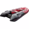 Надувная лодка ПВХ HunterBoat 380, фанерный пайол, красный/черный