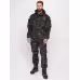 Костюм мужской Huntsman (Восток) Горка-5, ткань смесовая, черный камуфляж, размер 44-46, 182-188 см 