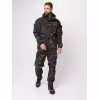 Костюм мужской Huntsman (Восток) Горка-5, ткань смесовая, черный камуфляж, размер 44-46, 182-188 см