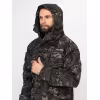 Костюм мужской Huntsman (Восток) Горка-5, ткань смесовая, черный камуфляж, размер 44-46, 182-188 см